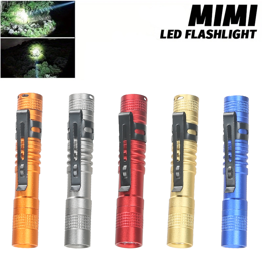 Outdoor Adventure Trips - ミニポータブル LED ペンライト クリップ付き 超高輝度 高ルーメン