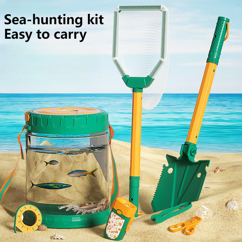 Outdoor Adventure Toys For Kids - 子供のための海のおもちゃセット,アウトドアアドベンチャーツール,カニクリップ,ビーチ機器,親子のおもちゃ