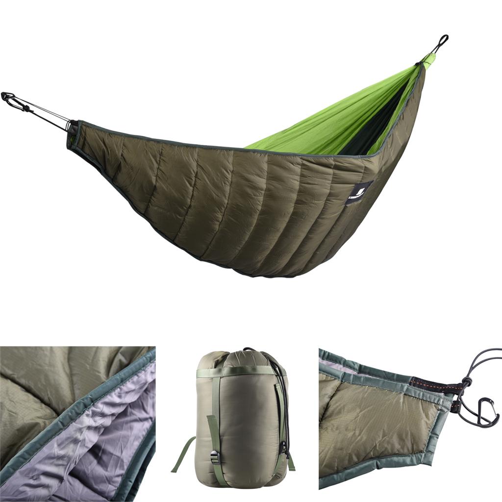 Outdoor Adventure Quilt - 屋外用ポータブルハンモックアンダーキルト、0度対応寝袋、バックパッキング用ダウンキルト、キャンプ、ハイキング、冒険に最適