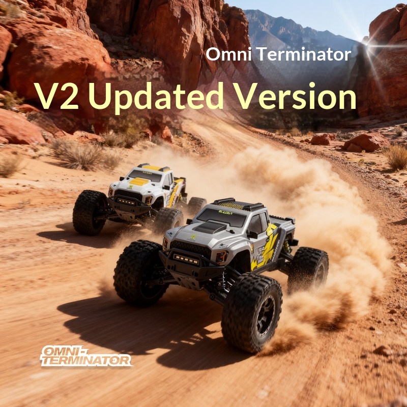 Outdoor Adventure Toys For Kids - V2 オムニターミネーター RCリモートコントロールトラック 4WD オフロード 高速電動レーシングおもちゃの車