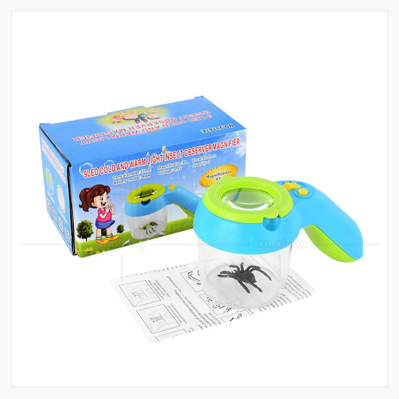 9LED 昆虫拡大鏡子供用手持ち式昆虫植物観察ボックス小型観 - Outdoor Adventure Toys For Kids のレビューと価格