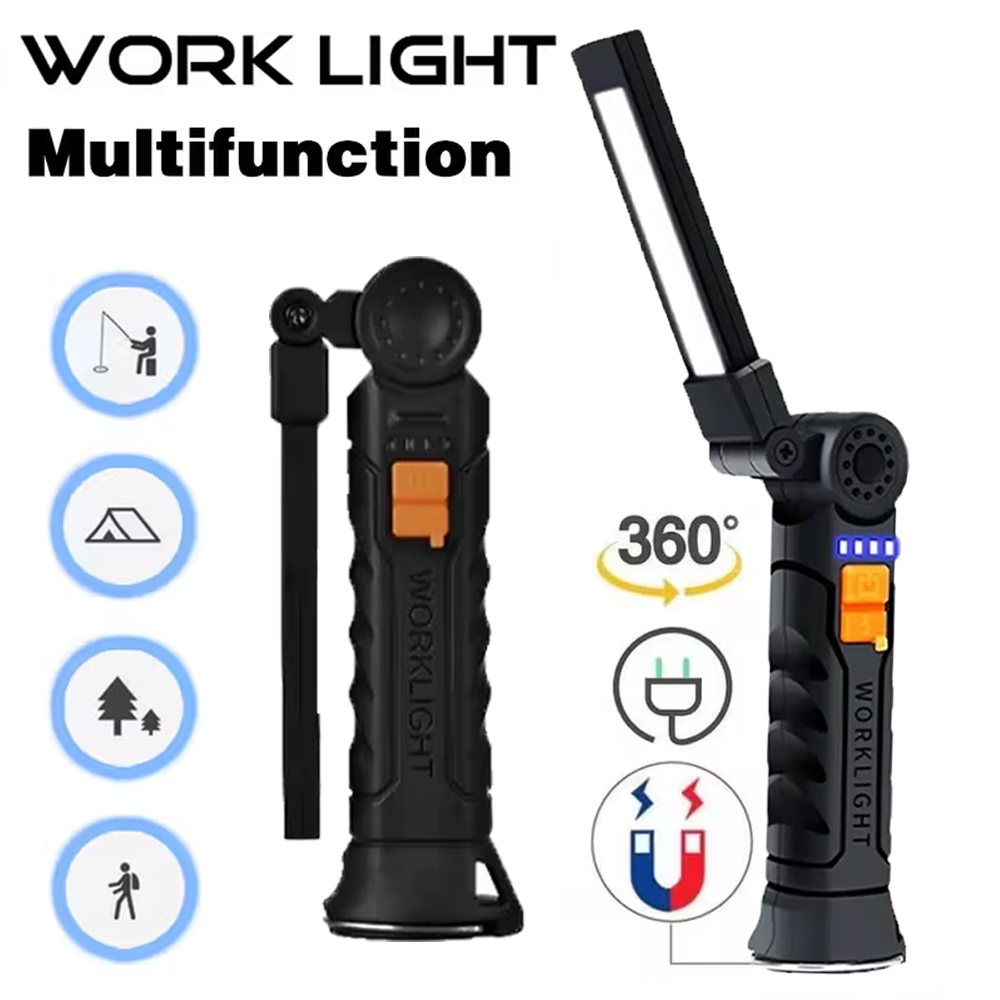 ポータブル COB LED 懐中電灯 USB 充電式トーチ、 - Outdoor Adventure Trips のレビューと価格