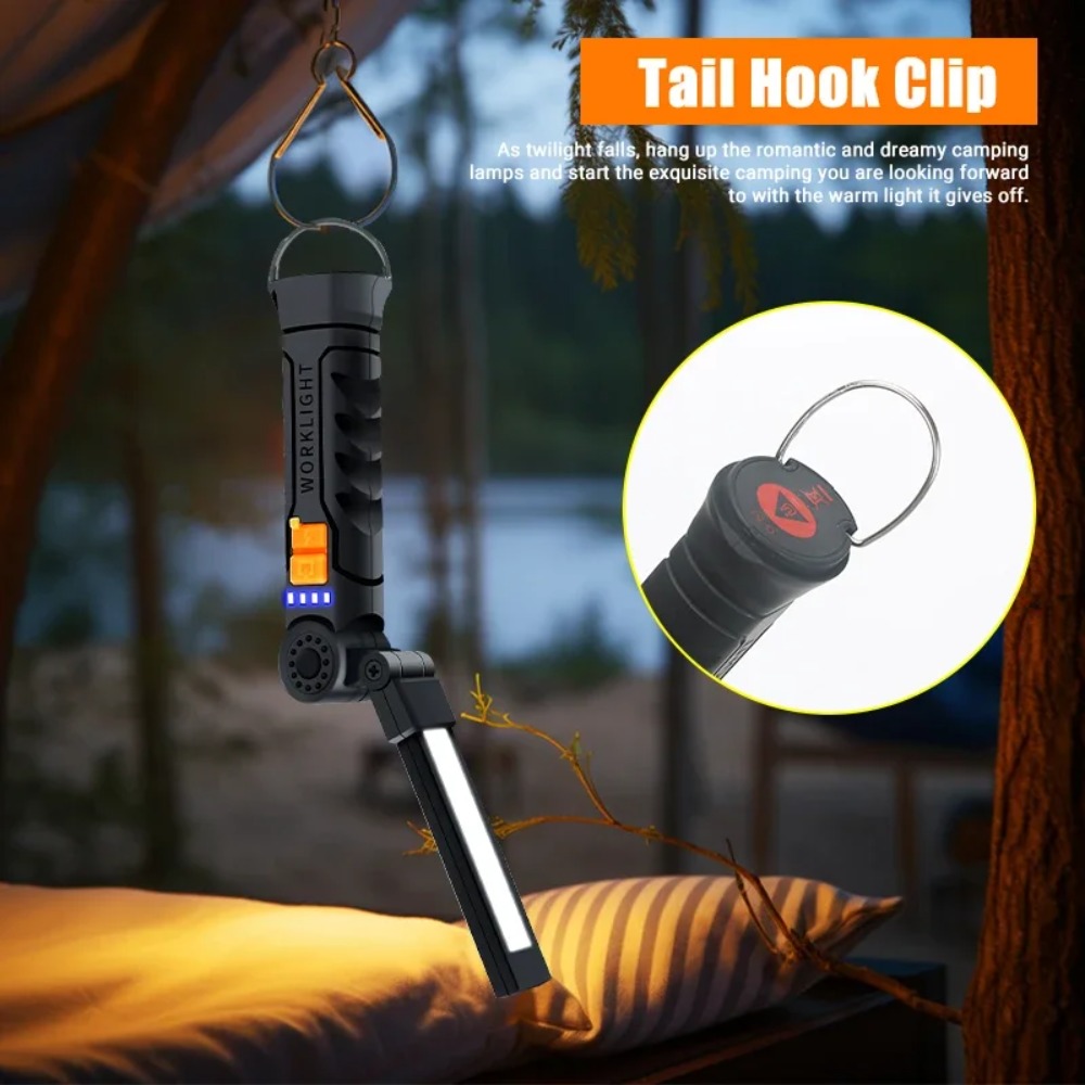 ポータブル COB LED 懐中電灯 USB 充電式トーチ、 - Outdoor Adventure Trips のレビューと価格