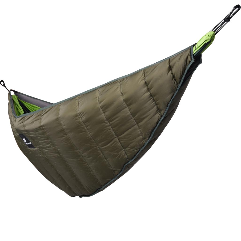 屋外用ポータブルハンモックアンダーキルト、0度対応寝袋、バッ - Outdoor Adventure Quilt のレビューと価格