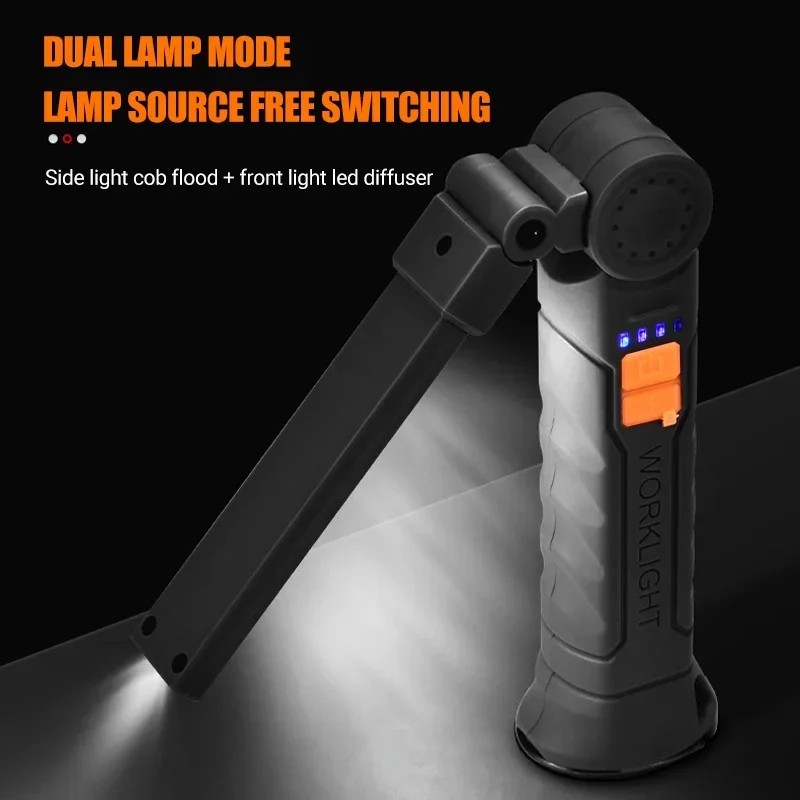 充電式 LED 懐中電灯 マグネットとフック付き、作業現場の - Outdoor Adventure Trips のレビューと価格