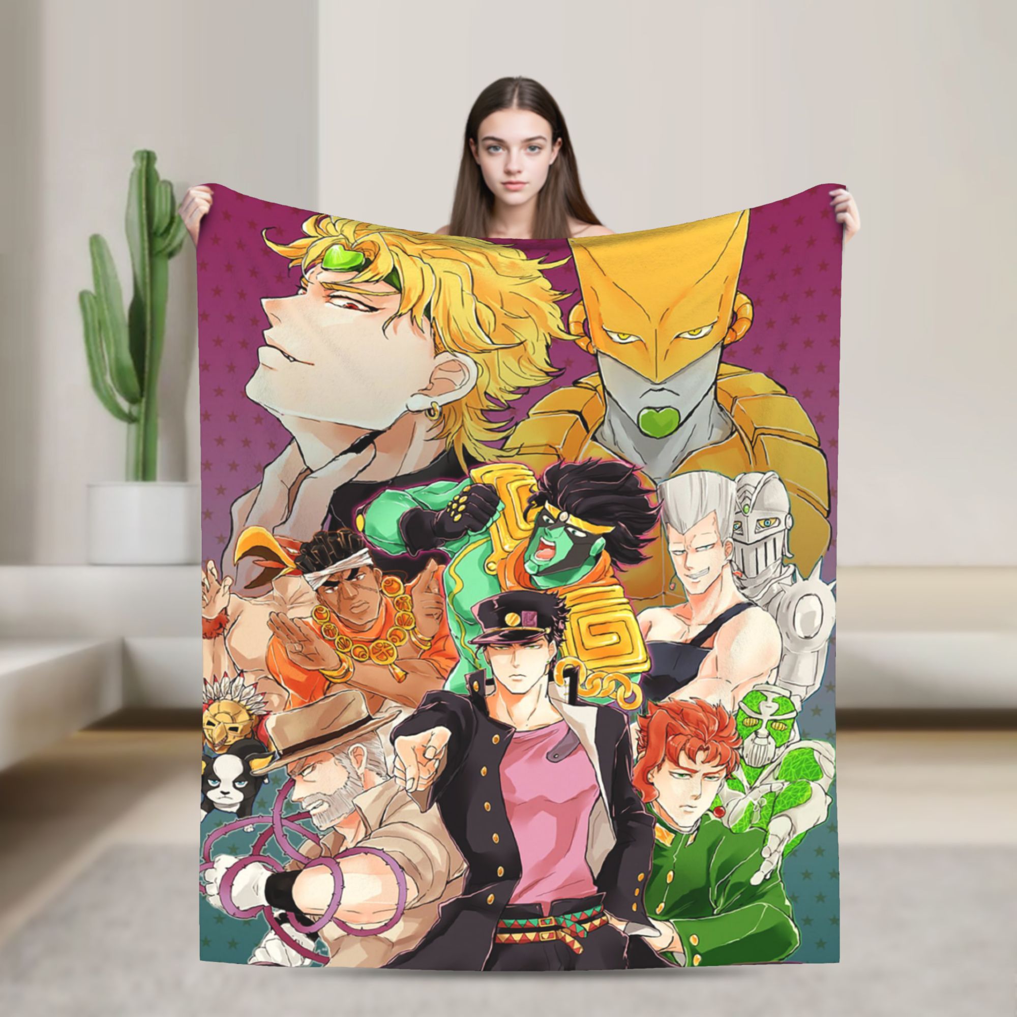 ジョセフ・ジョースター クジョ・ジョタロウ ディオ フリース - Outdoor Adventure Quilt のレビューと価格