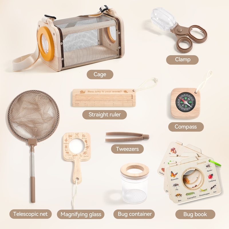 子供用アウトドア探検キット 昆虫と葉っぱの認知探求おもちゃ  - Outdoor Adventure Toys For Kids のレビューと価格