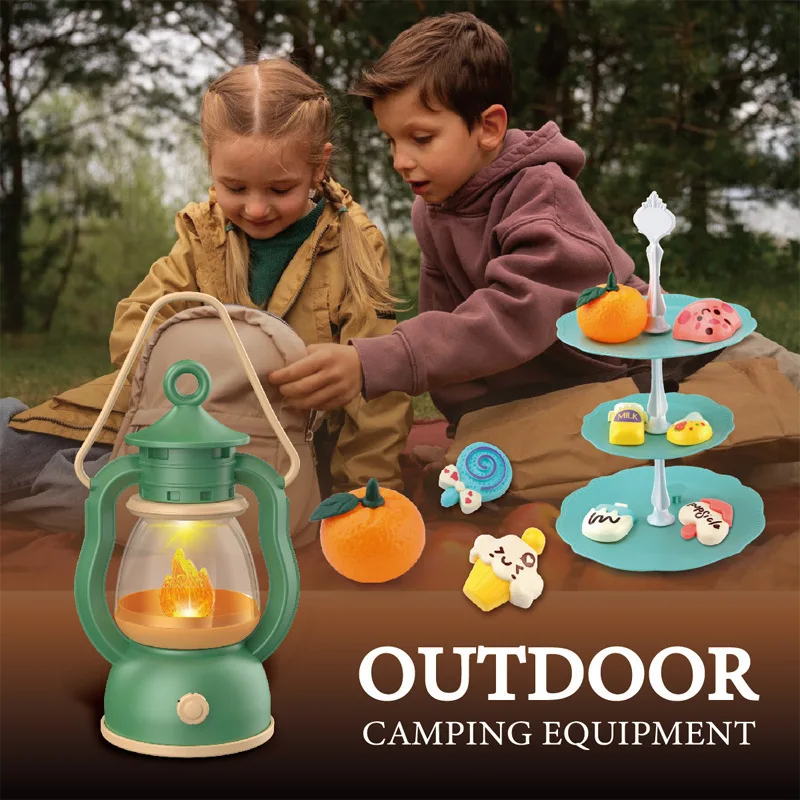 キッズキャンプテントセット 模擬キャンプファイヤー ミニチュ - Outdoor Adventure Toys For Kids のレビューと価格