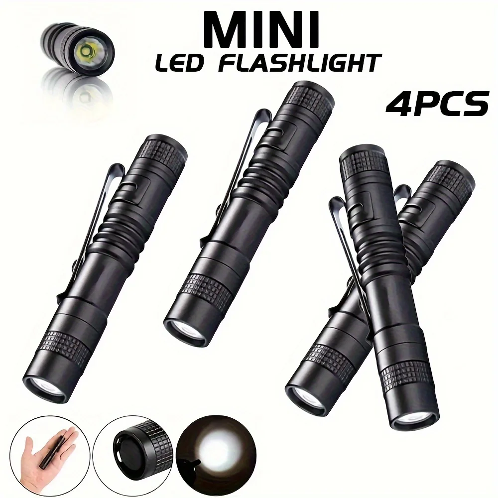 1-4 個ミニポータブル LED ペンライトポケット超高輝度 - Outdoor Adventure Trips のレビューと価格